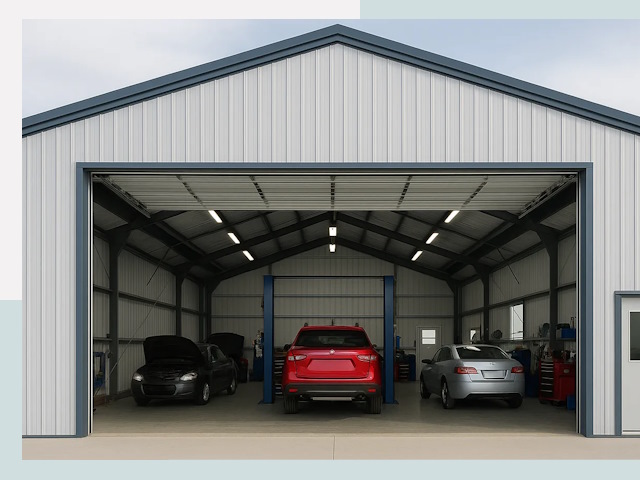 Ангары из сэндвич панелей от 608 руб. в Нижнекамск