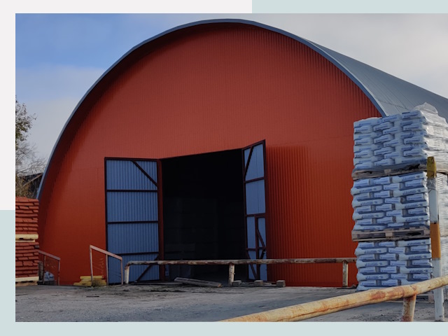 Полукруглые ангары по цене от 608 руб. в Нижнекамск