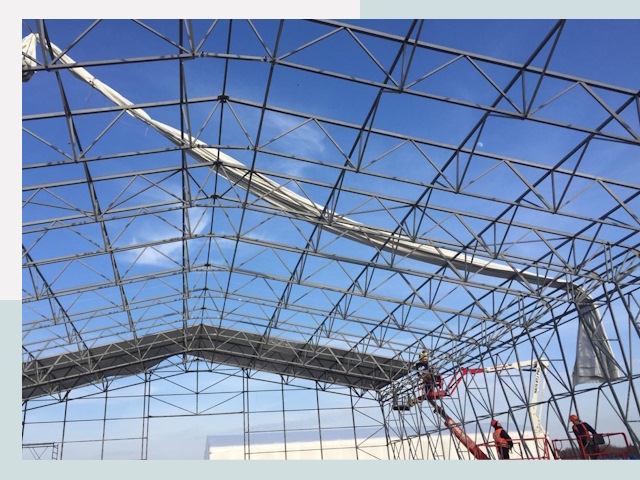 Шатровые ангары от 608 руб. в Нижнекамске и Татарстане