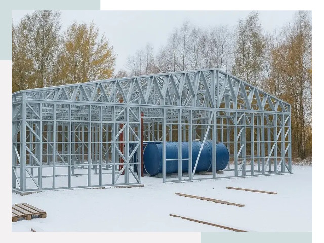 Металлические ангары в Нижнекамске