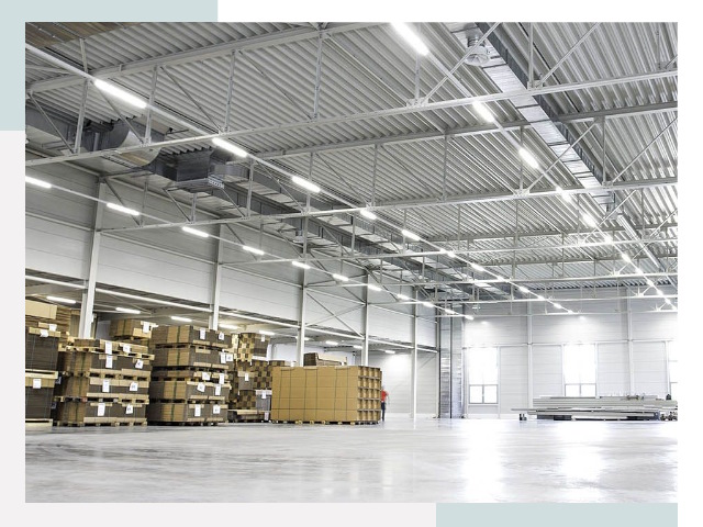 Освещение ангаров в Нижнекамске